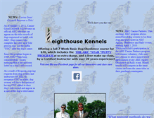 Tablet Screenshot of leighthousekennels.com